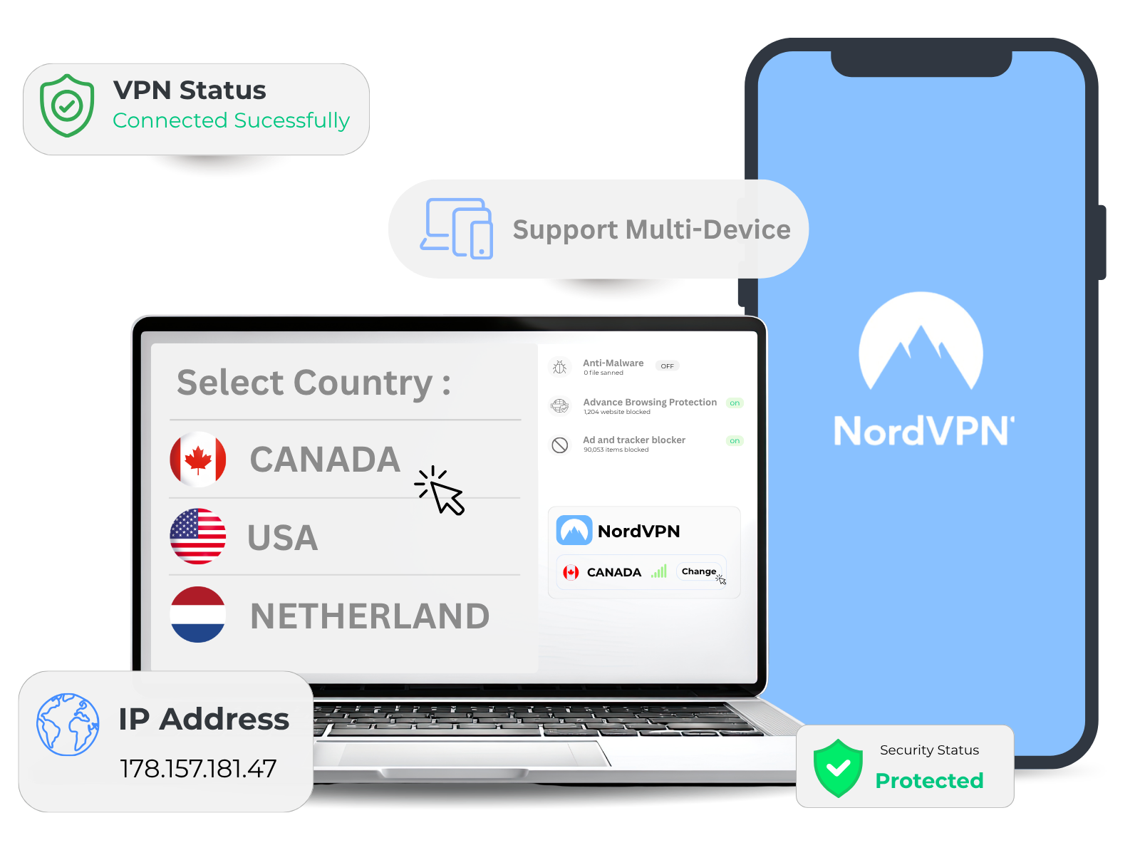 NordVPN on multiple devices
